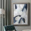 Indigo Imprint II - reproduction d'art sur toile encadrée-1054649252
