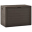 Boîte de rangement pour l'extérieur vidaXL 50,2 gallons, polypropylène résistant aux rayons UV, coffre de coussin de jardin résistant aux intempéries pour terrasse et outils, brun, 30,7 po x 17,3 po x 21,7 po-1309705781-1309705782