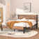 Alicia Platform Bed Frame with Wood Headboard and Footboard No Box Spring Needed