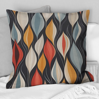 Coussin Retro Abstract Leaves II - Abstract