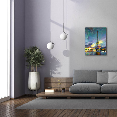 'Paris France Eiffel Tower' by Pedro Gavidia, Canvas Wall Art