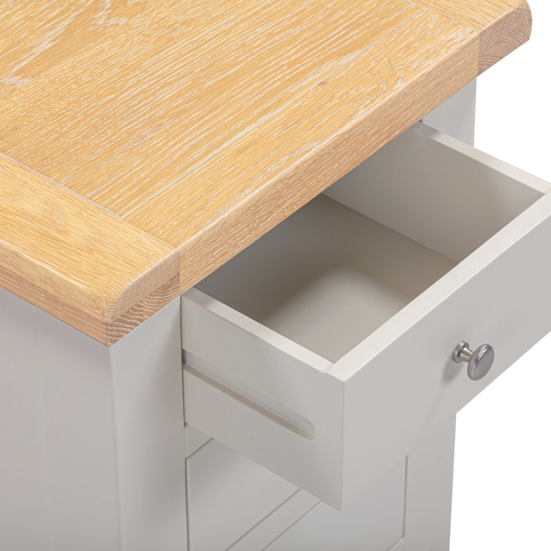 Windsor 47cm W Bedside Table, Grey