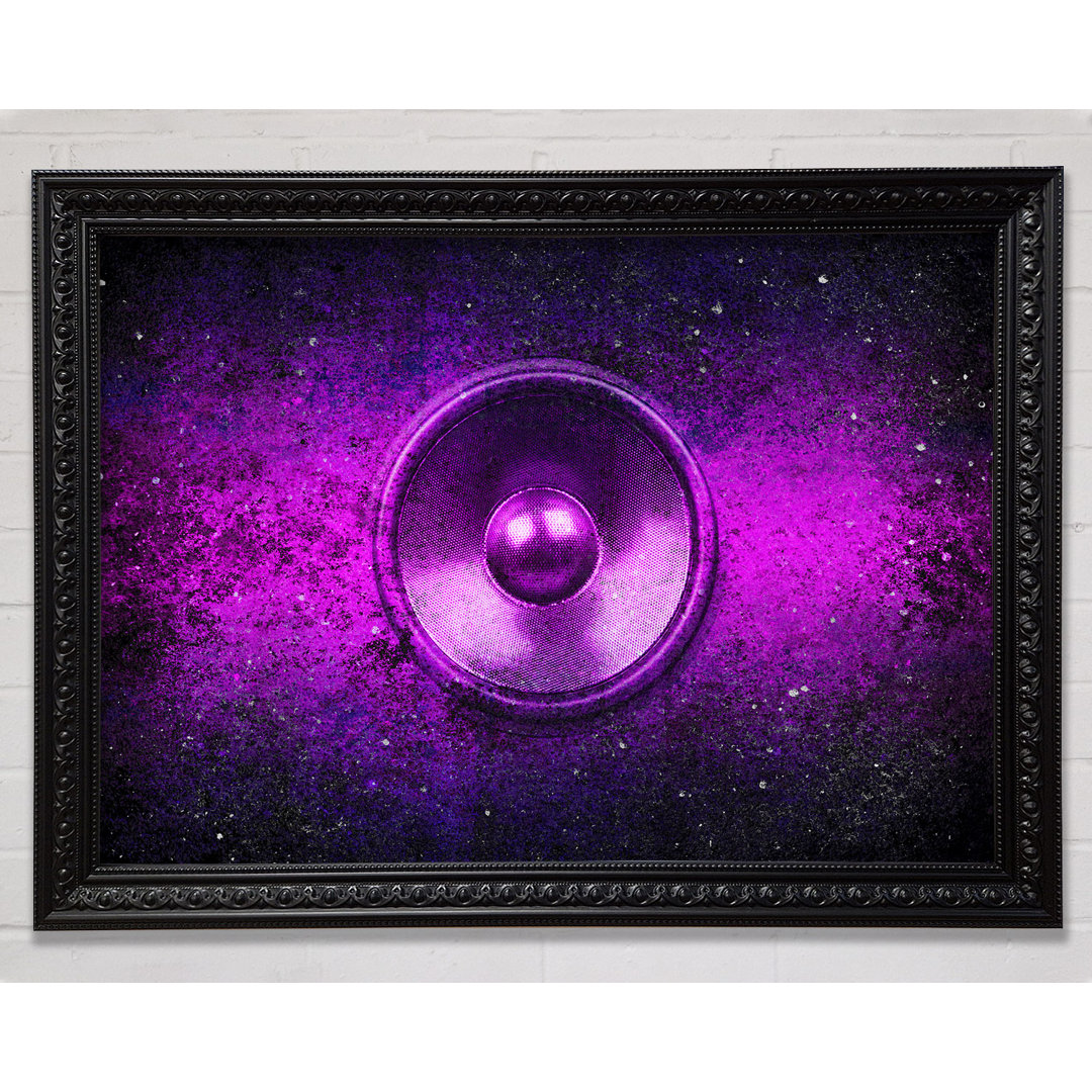 Purple Speaker - Einzelner Bilderrahmen Kunstdrucke