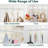 Shower Curtain Hooks, 12PCS Minimalist Simple Double Shower Curtain Rings，for Bathroom Shower Rods Curtains