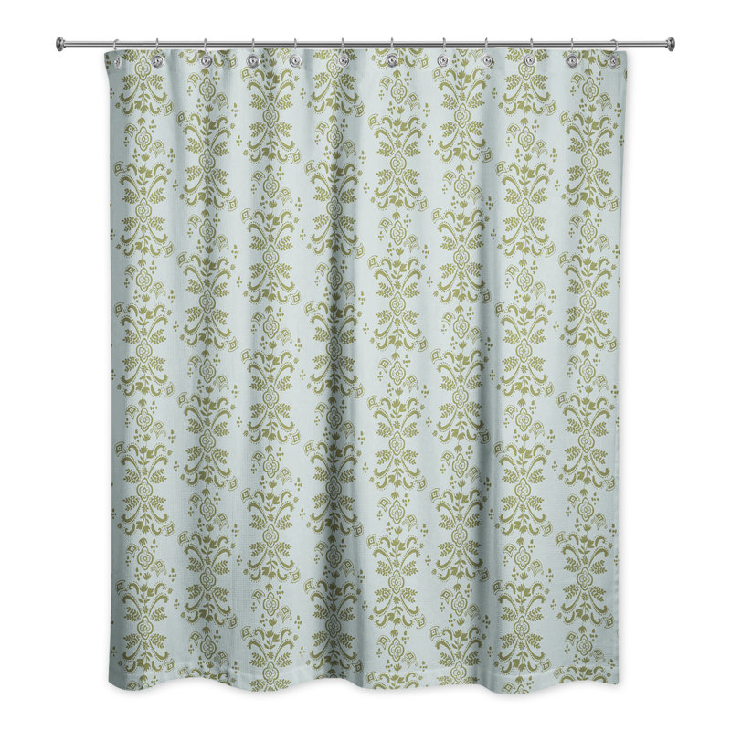 Ensemble de rideau de douche polyester polyester, Vert