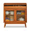 Buffet en bois massif et en verre de style scandinave-1725529958