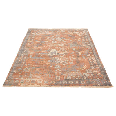 Hand-knotted Jules Serapi Copper Wool Rug 7'11" x 9'9"