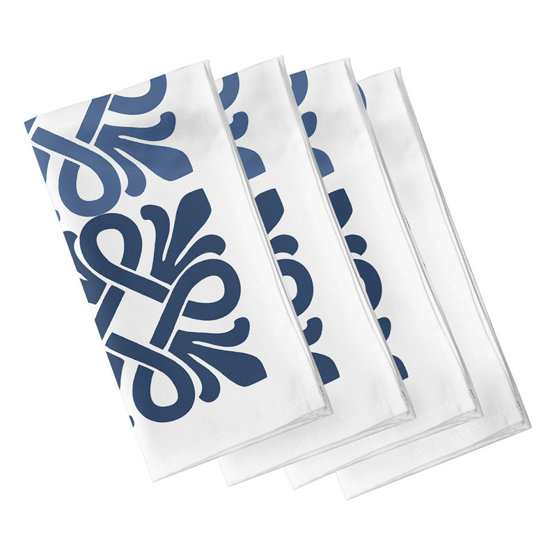 Cereniti Tiki Square Napkins, Blue