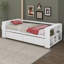  Lit de jour simple Babali avec tablettes et tiroirs-545398628