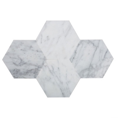 10.25" x 10.25" Marble Mosaic Wall Tile