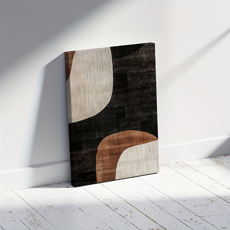  «Neutral Abstract Wood Texture Wall Art», décor minimaliste moderne haut de gamme pour le salon, 36*24 inch (90*60*2cm)
