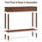 Console Table For Entryway With Charging Station,retro Entryway Table With 2 Drawers-easiest Assembly,sofa Table With Bottom Shelf,narrow Long Couch Table Behind Sofa For Living Room,foyer (walnut)-420419463