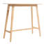  Table de bar en bois, design moderne et élégant, finition noyer naturel pour bar à domicile, pub ou espaces compacts, naturel-1545877325