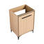Meuble-lavabo de salle de bain 24 po sans lavabo supérieur - Armoire spacieuse avec portes de conception américaine, rangement en bois d'ingénierie à fermeture douce qui améliore l'organisation et l'espace-1603697076