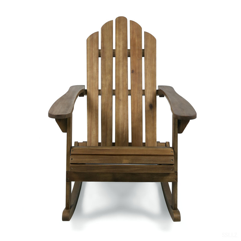 Hollywood Adirondack Rocking Chair, Dark Brown