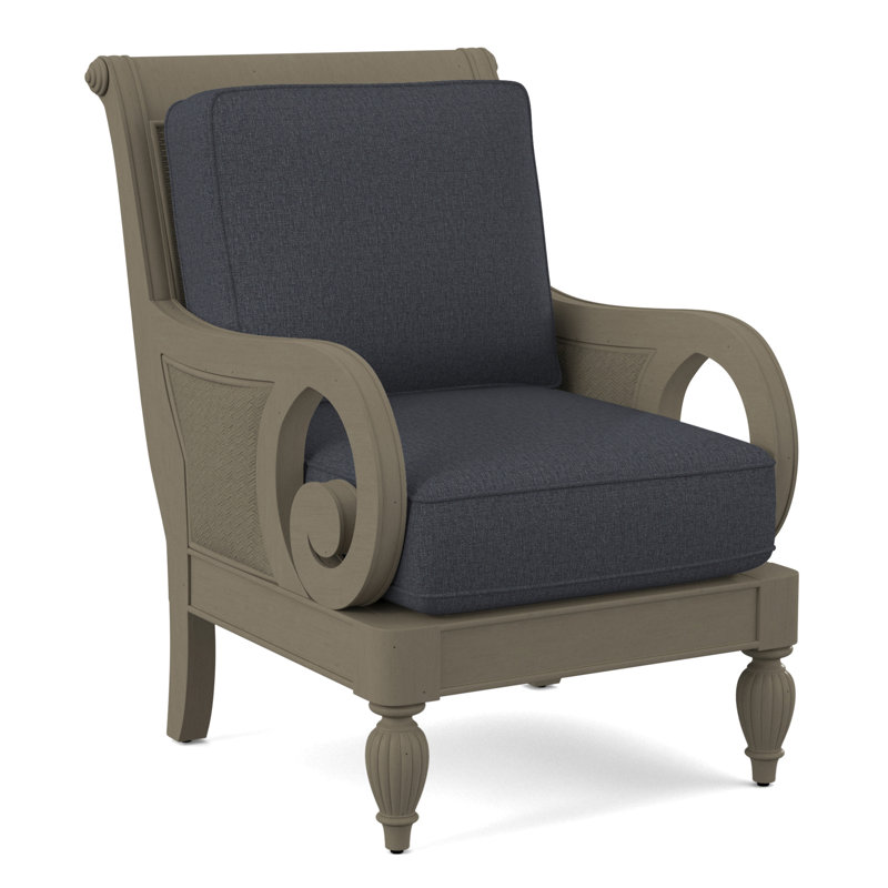 Fauteuil d'appoint Grandview, Performance du sucre gris; 0863-84, Finition pierre de foyer