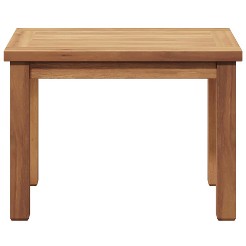 Coffee Table Solid Teak Wood Modern Outdoor Furniture Garden Terrace, 36cm H x 50cm W x 35cm D