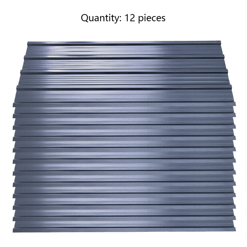 Dakota Fields Rust Resistant Steel Roofing Kit, 116 cm H x 46 cm W x 1.03 cm D, Grey