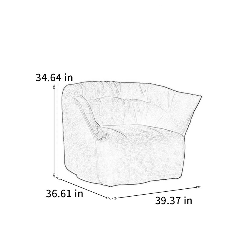 360° freely rotating chair, Red
