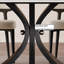 Ensemble de table de salle à manger rectangulaire haut de gamme noir-1020441627