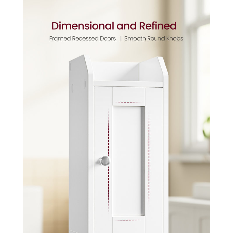 Manufatured Wood Bathroom Cabinet, White
