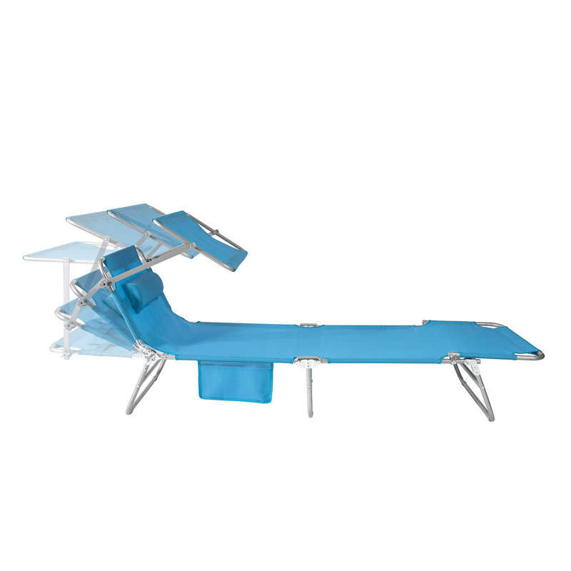 Adeeva 195cm Long Single Chaise, Blue