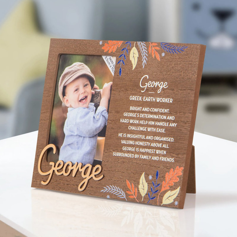 Hazella Tan Solid + Manufactured Wood Picture Frame