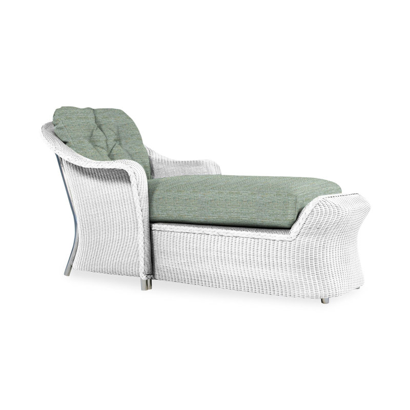 Reflections Outdoor Chaise Lounge, Loveboat Mint, White