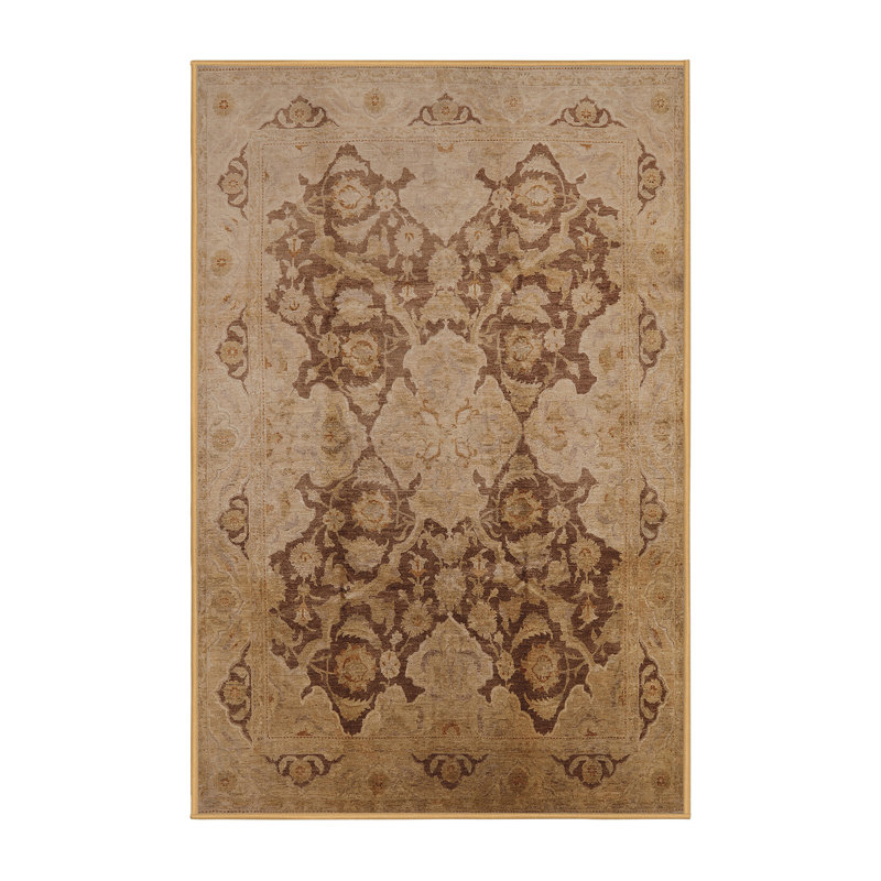 Tapis oriental beige / brun clair Skuli, Rectangle 5 pi x 8 pi