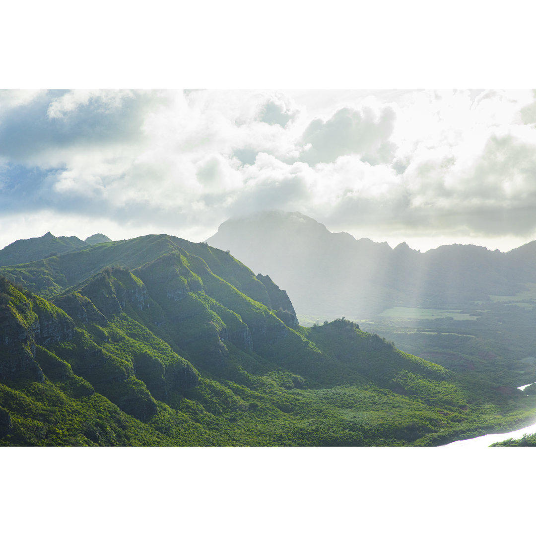 Hawaiianische Bergkette - Leinwandbild