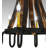 Damascus 8 - Light Steel Dimmable Empire Chandelier