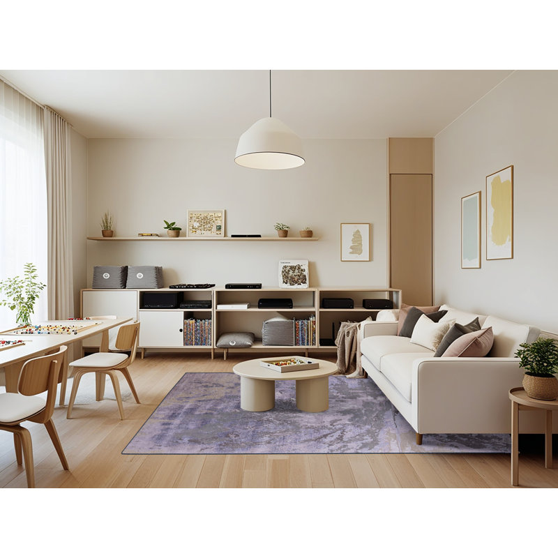 Abstract Indoor Rug, Rectangle 7' x 9'