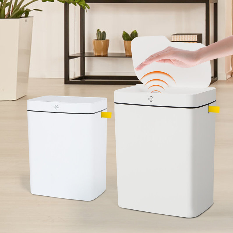 3-Mode Motion Sensor Trash Can (Battery-Powered), 18 Gallons