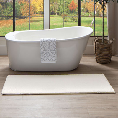 Wagnon Plush Memory Foam Stain/Fade Resistant Non-Slip Machine Washable Bath Mat