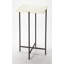 Nigella Square Marble & Metal Side Table-235383873