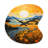 Vangogh Harvest Time In The Wheat Fields II - Drop Shape Large Vangogh 3D Wall Clock-106133417