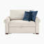 Chaise convertible en demi-fibre et en demi-lit 60,5 po Marlborough-133246567
