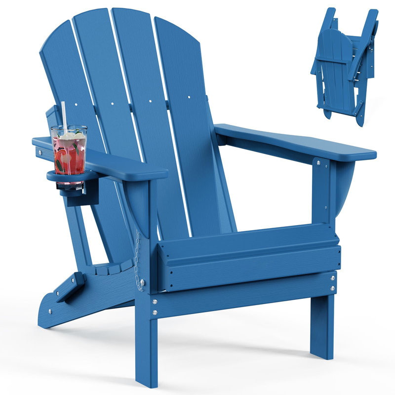 Folding Adirondack Chairs HDPE Weather Resistant