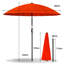 Nylah 250cm Balcony Parasol-1836684752