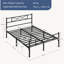Simple Metal Bed Frame with Curved Design Headboard and Footboard-1776098309-1776202868