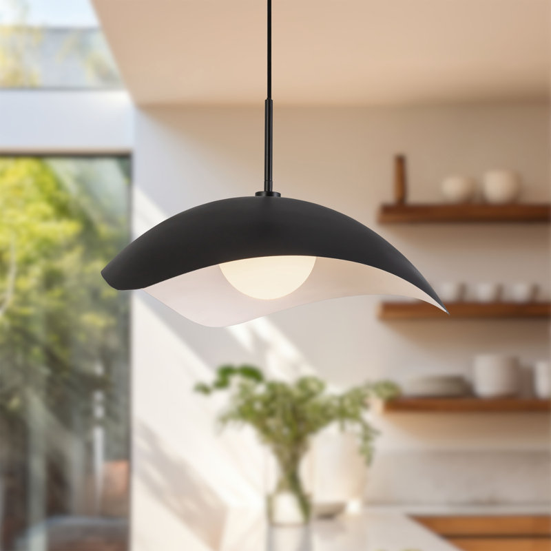 Kirby 22-in Black Pendant