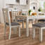 Ensemble de table de salle à manger 6 pièces en bois massif avec 2 tiroirs, 4 chaises et 1 banc, ensemble de salle à manger en bois d'hévéa-104419319