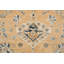 Tapis décoratif en laine de conception unique noué à la main New Age Oushak beige/bleu 9 pi 5 po x 12 pi 2 po