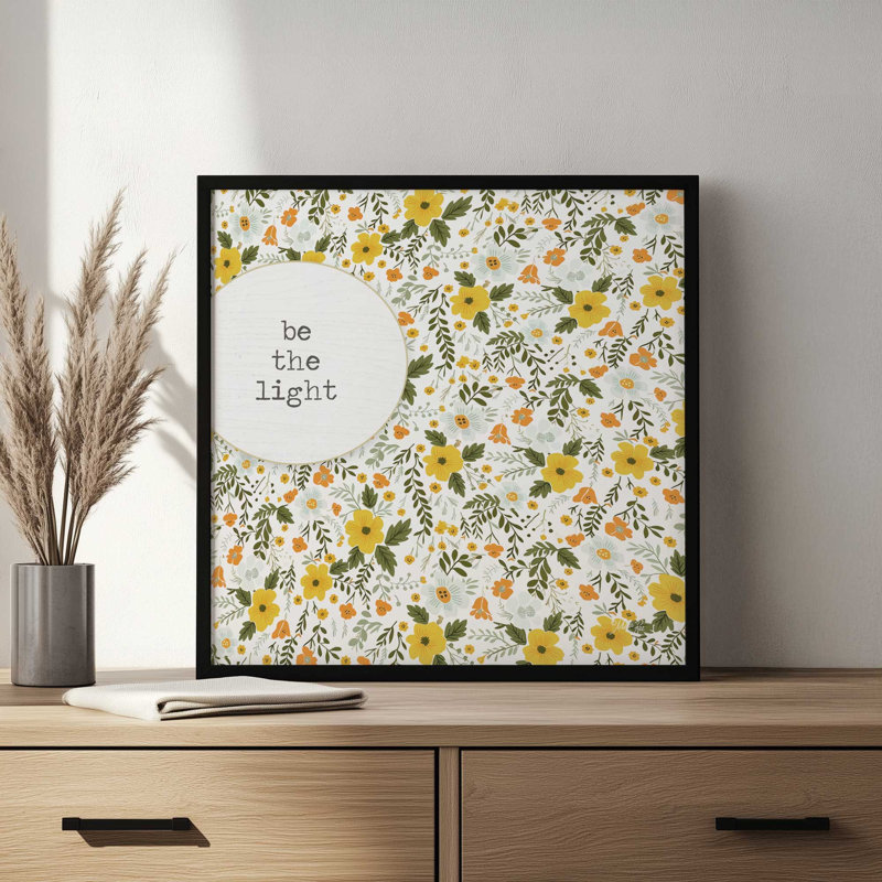 «Be the Light» par Marla Rae, reproduction d'art, L 20 po x H 20 po, Brun, Impression encadrée