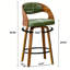 Ensemble de 3 tabourets de bar pivotants modernes en similicuir (ensemble de 3)-132131245-132131247