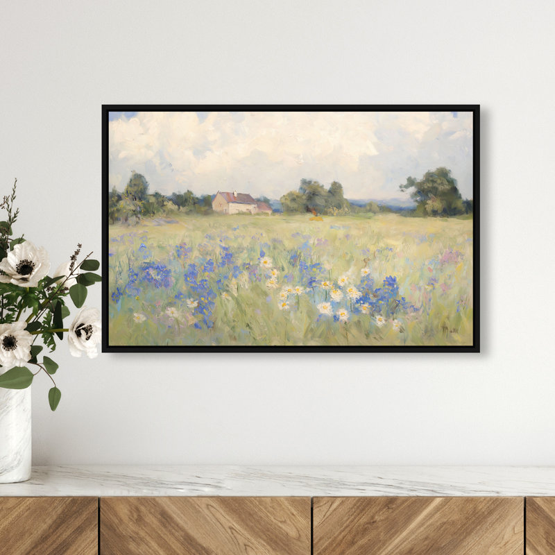 Enchanting Vista Canvas Landscape & Nature Print by Oliver Gal, Black Frame, 15 x 10, 17"H x 25"W, Black Frame