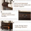 Table console vintage américaine en bois d'hévéa de 47,24 pouces