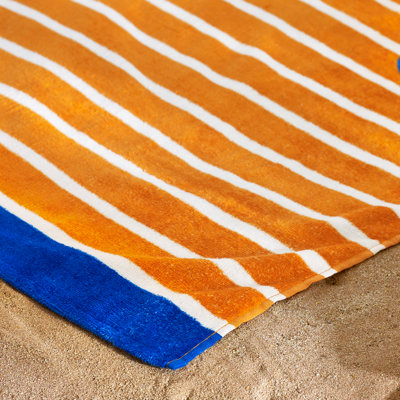 Hot Dog Cotton Beach Towel