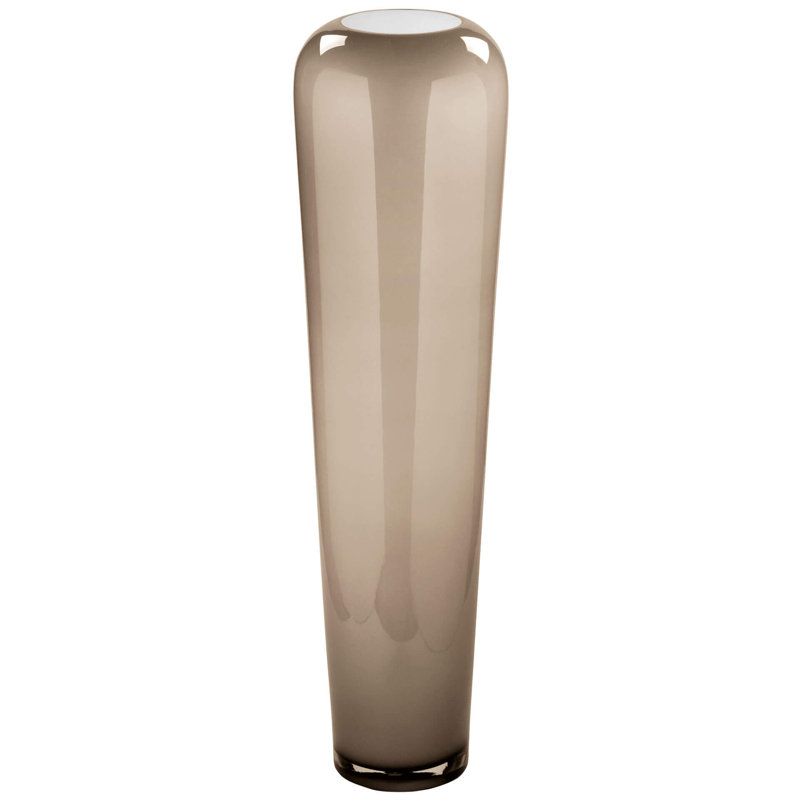 Tutzi Handmade Glass Floor Vase, Beige