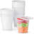 BPA-Free Deli Food Storage Containers with Lids, Microwave & Freezer Safe, 32 oz, 48 Count